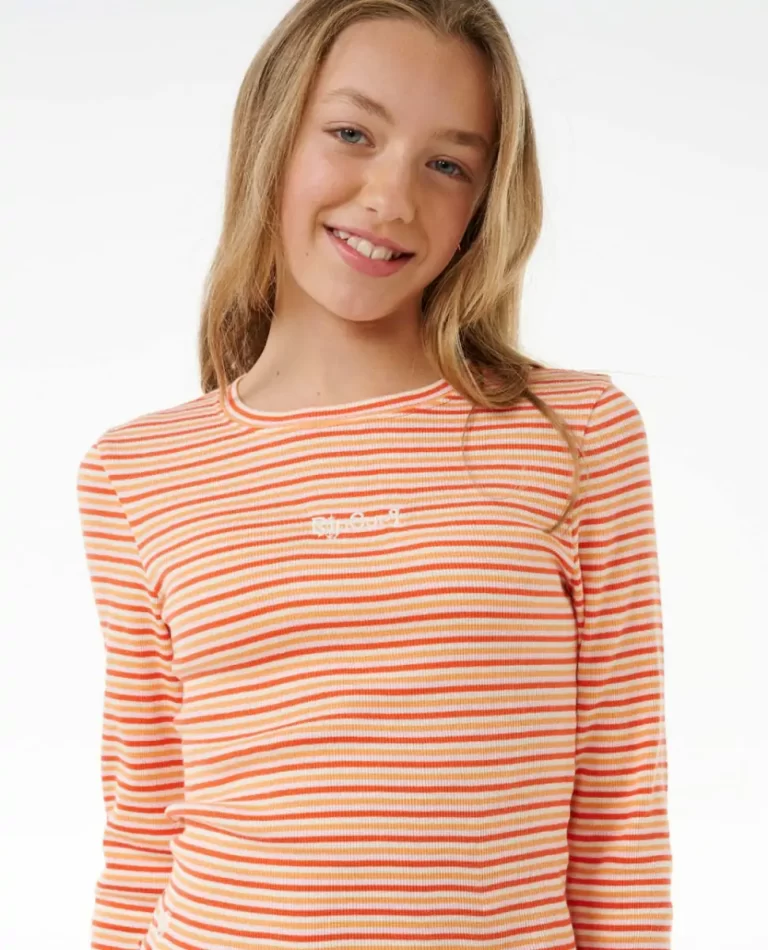 Summer Solsice Long Sleeve Rib Rip Curl Kids Tops & Tees - Image 5