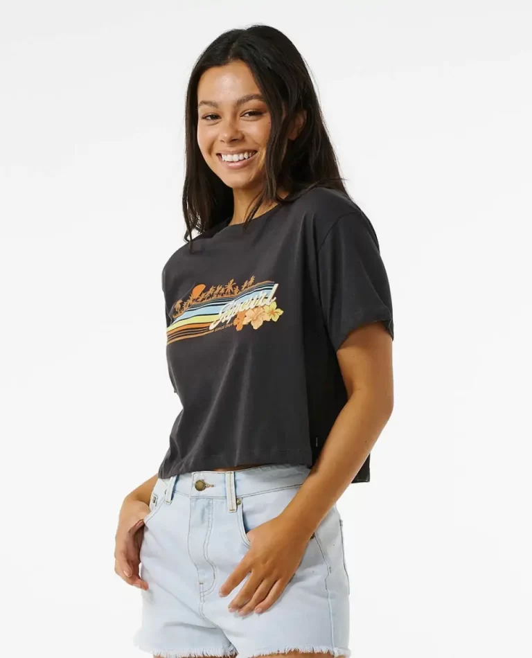 Sunset Crop Tee Women Tees & Tanks Rip Curl - Image 2