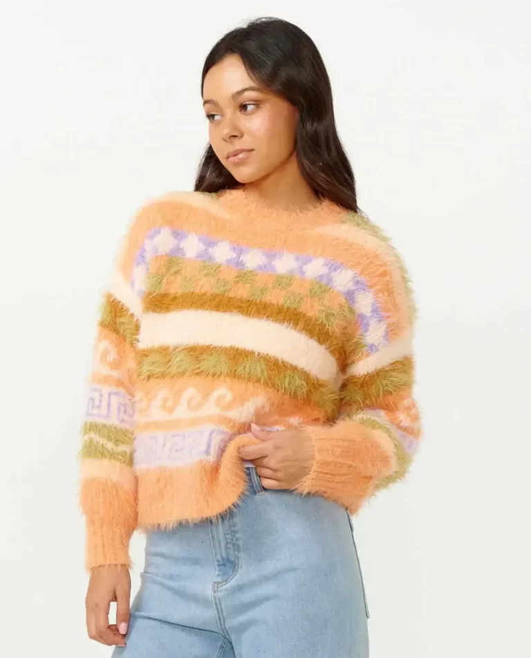 Sweaters Rip Curl Women Beach Party Jaquard Crew - Image 3
