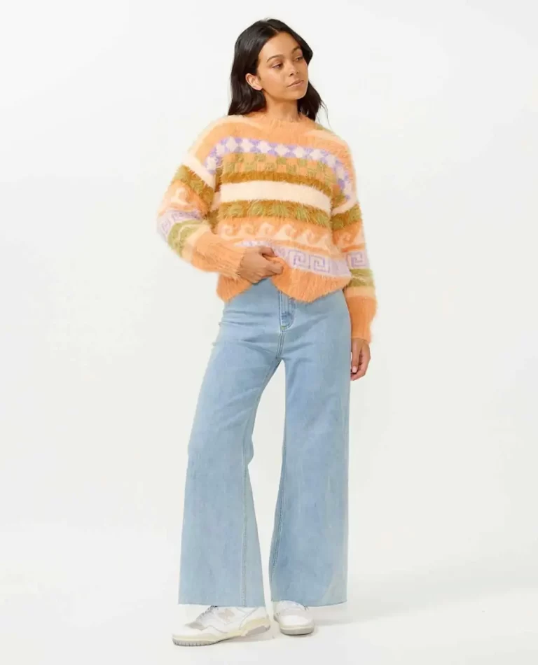 Sweaters Rip Curl Women Beach Party Jaquard Crew - Image 4