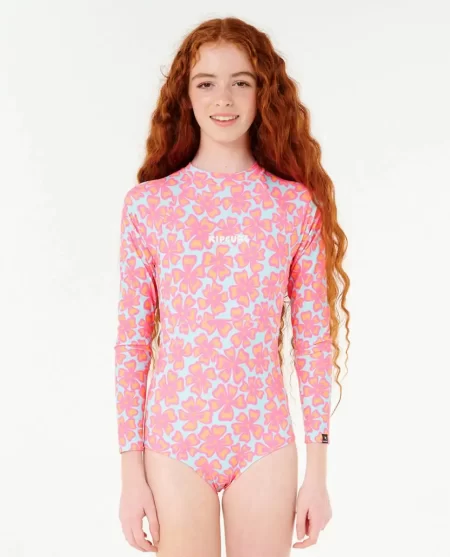 Swimwear Kids Rip Curl Neon Isles Long Sleeve Surfsuit