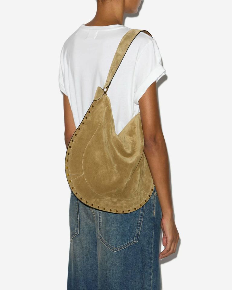 Taupe Isabel Marant Oskan Hobo Soft Bag Women Shoulder Bags - Image 2