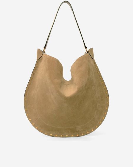 Taupe Isabel Marant Oskan Hobo Soft Bag Women Shoulder Bags
