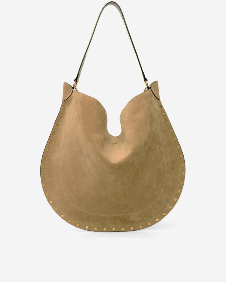 Taupe Isabel Marant Oskan Hobo Soft Bag Women Shoulder Bags