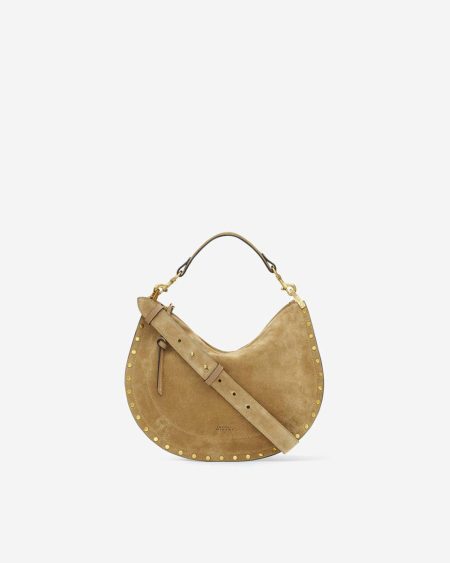 Taupe Isabel Marant Women Oskan Soft Zipped Bag Crossbody Bags
