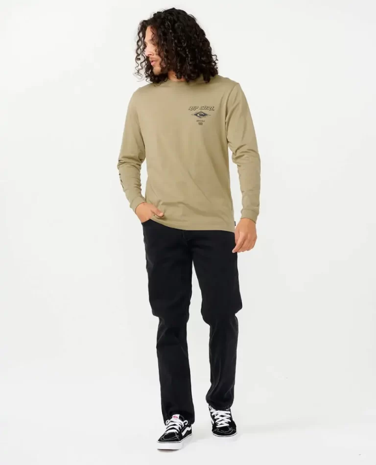 Tees & Tanks Fade Out Icon Long Sleeve Tee Mens Rip Curl - Image 4
