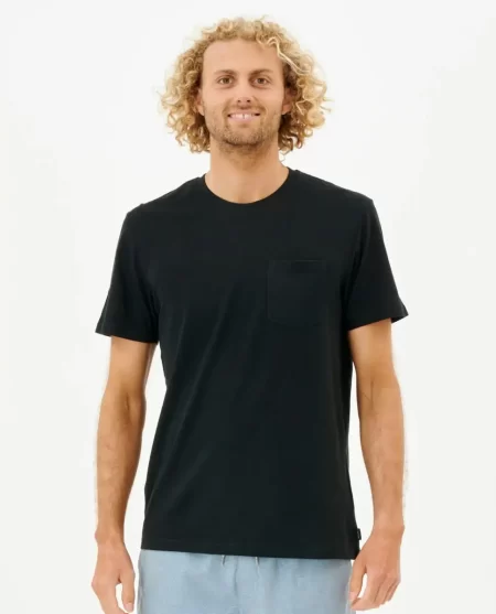 Tees & Tanks Mens Plain Pocket Tee Rip Curl