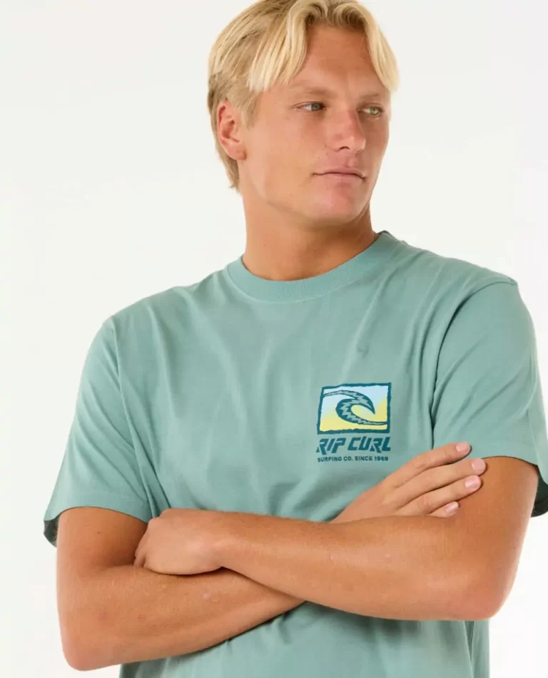 Tees & Tanks Mens Raw Energy Trad Tee Rip Curl