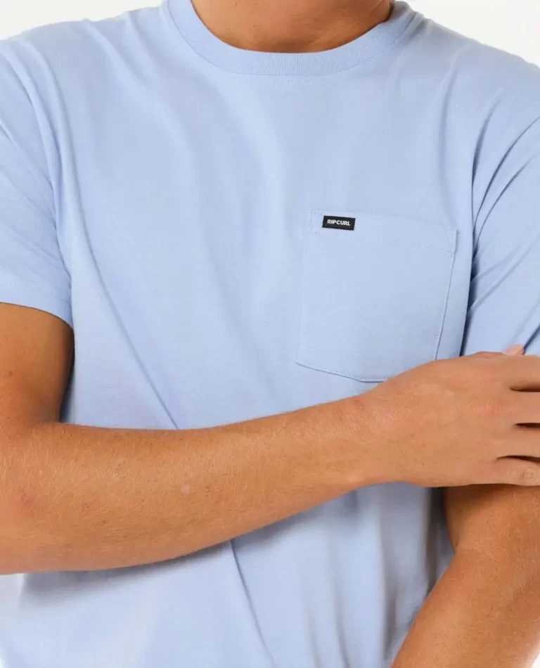 Tees & Tanks Mens Rip Curl Plain Pocket Tee - Image 5