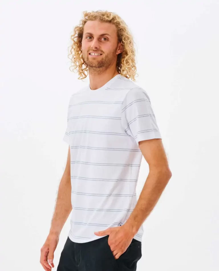 Tees & Tanks Mens Rip Curl Plain Stripe Tee - Image 3