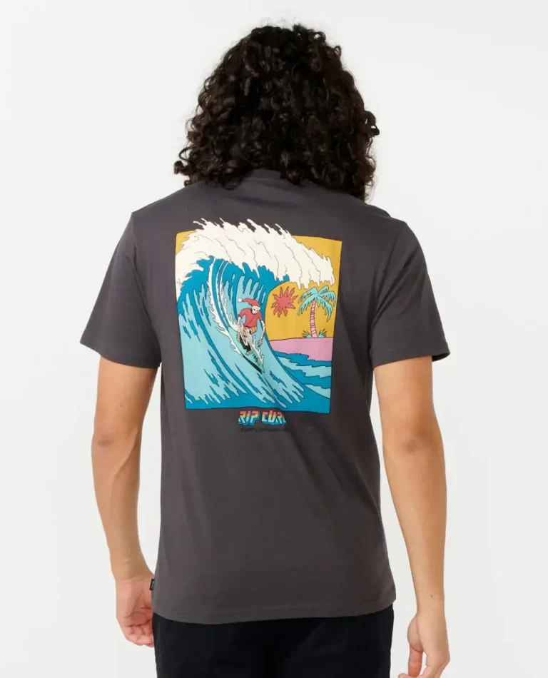 Tees & Tanks Mens Rip Curl Psych Santa Tee - Image 3