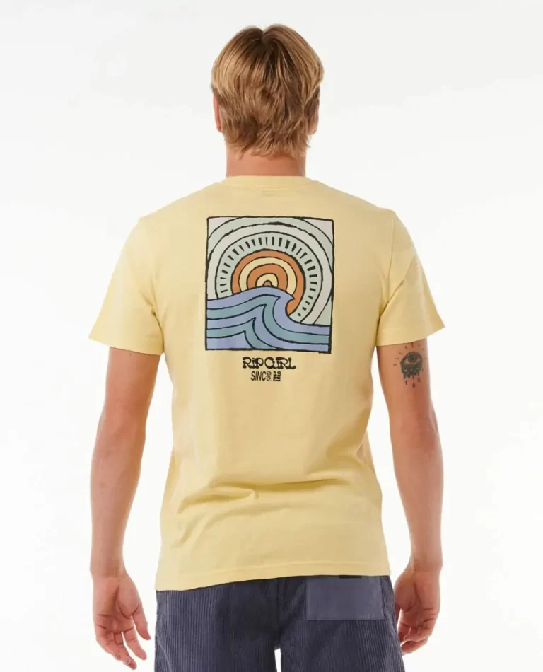 Tees & Tanks Mens Rip Curl Saltwater Culture Hazey Tee - Image 3