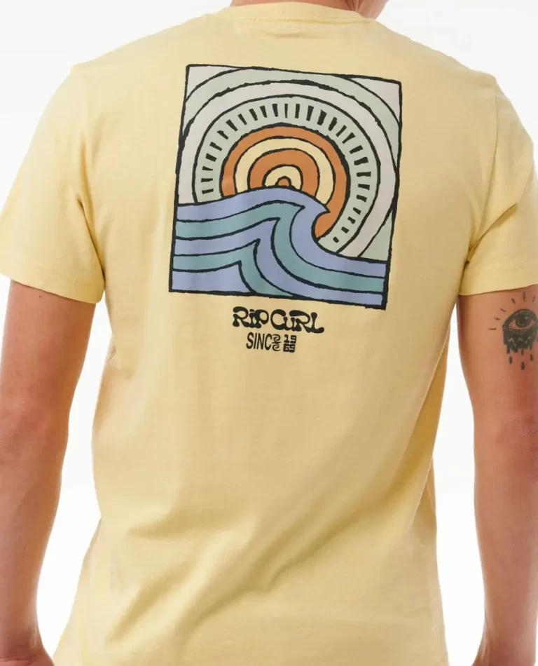 Tees & Tanks Mens Rip Curl Saltwater Culture Hazey Tee - Image 5