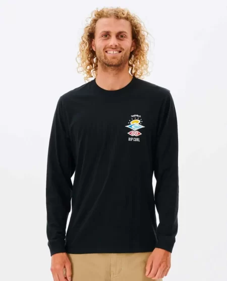 Tees & Tanks Mens Rip Curl Search Icon Long Sleeve Tee