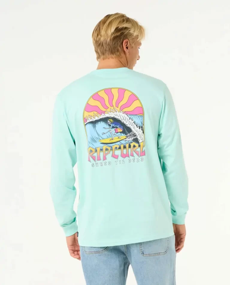 Tees & Tanks Mens Rip Curl Shred Til Long Sleeve Tee - Image 3