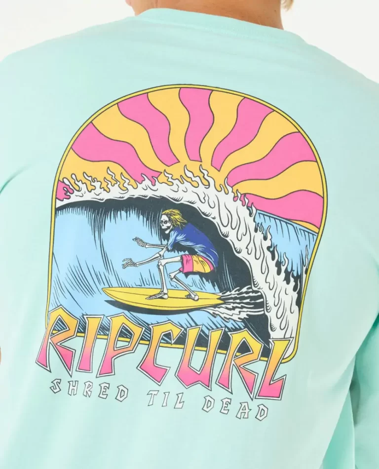 Tees & Tanks Mens Rip Curl Shred Til Long Sleeve Tee - Image 5