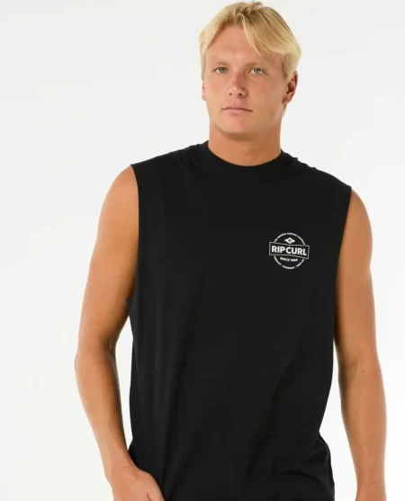 Tees & Tanks Mens Rip Curl Stapler Muscle