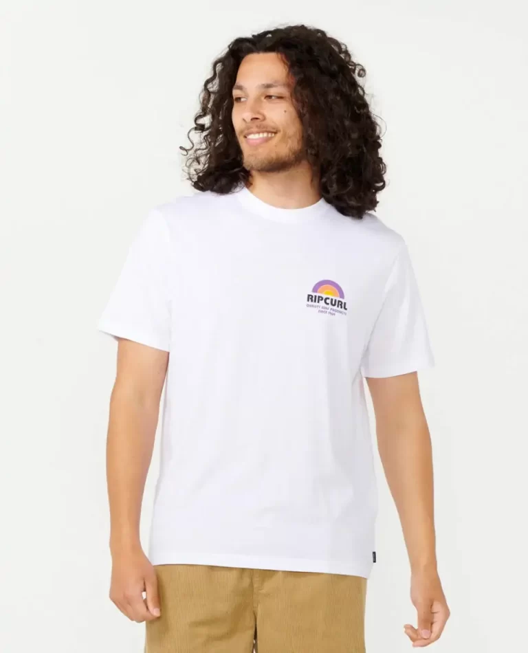 Tees & Tanks Mens Rip Curl Surf Revival Line Up Tee - Image 5