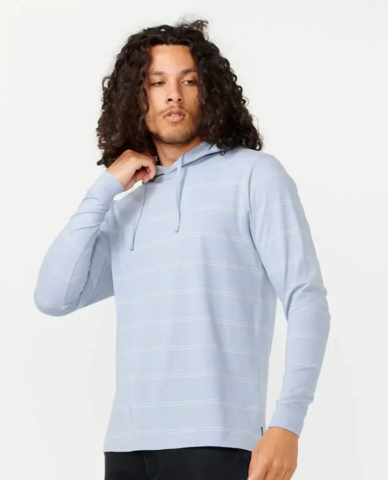 Tees & Tanks Plain Stripe Hooded Tee Rip Curl Mens - Image 2