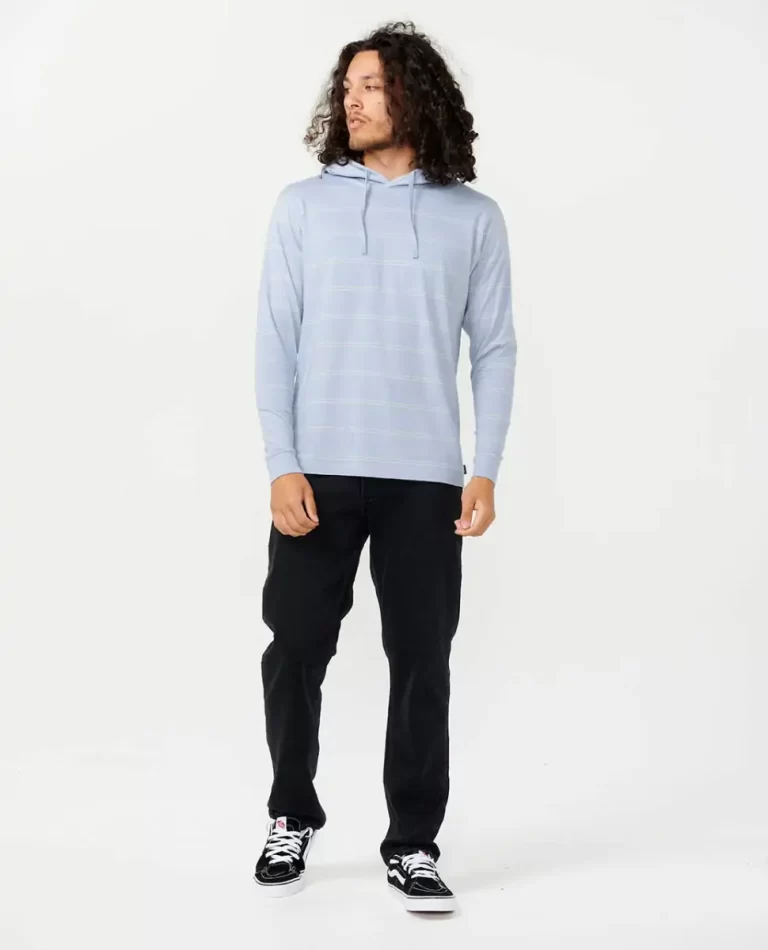 Tees & Tanks Plain Stripe Hooded Tee Rip Curl Mens - Image 4