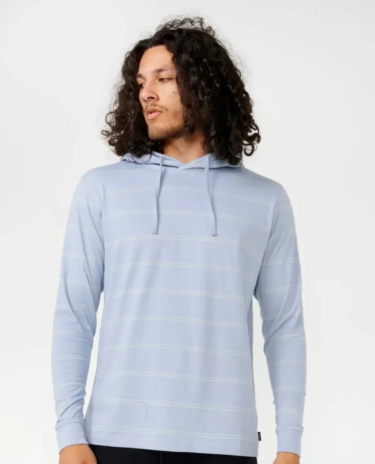 Tees & Tanks Plain Stripe Hooded Tee Rip Curl Mens