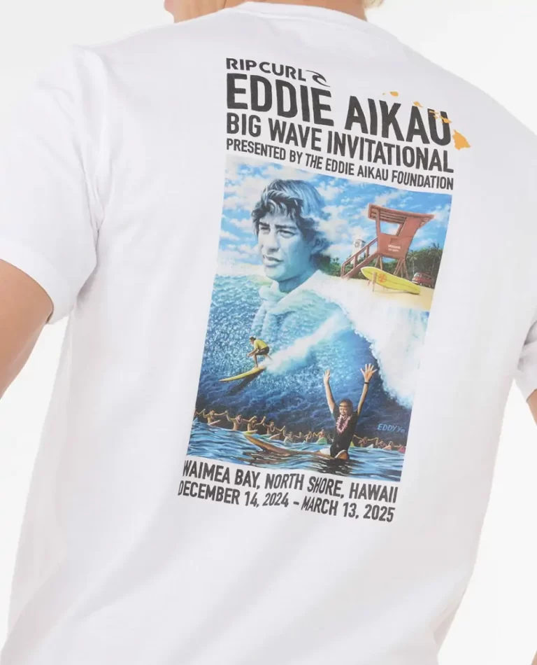 Tees & Tanks Rip Curl Mens Eddie Would Go Poster Tee - Image 5
