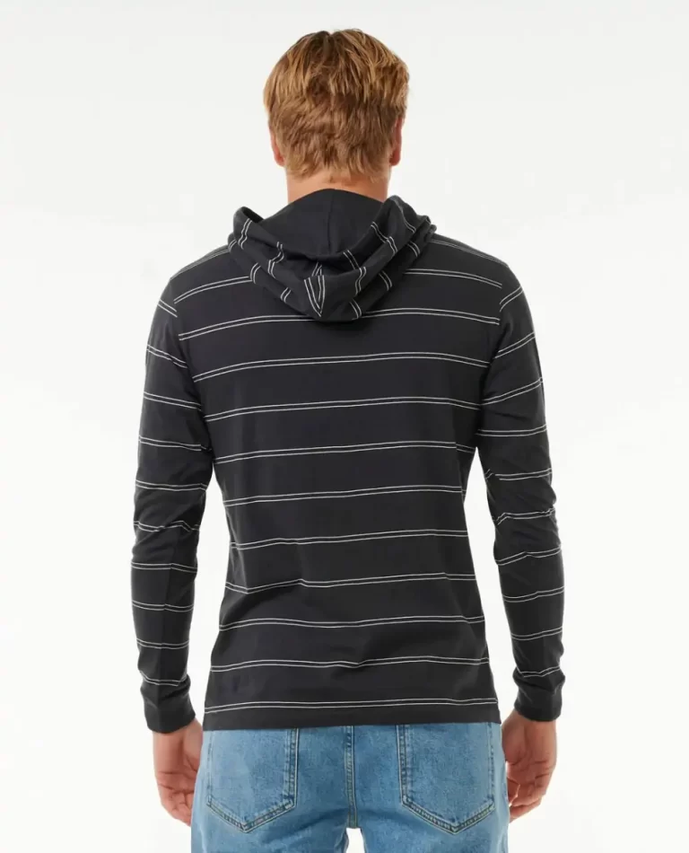Tees & Tanks Rip Curl Plain Stripe Hooded Tee Mens - Image 3