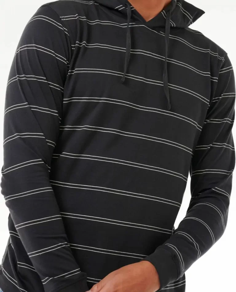 Tees & Tanks Rip Curl Plain Stripe Hooded Tee Mens - Image 5
