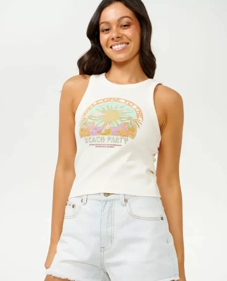 Tees & Tanks Rip Curl Tropicana Ribbed Tank Women