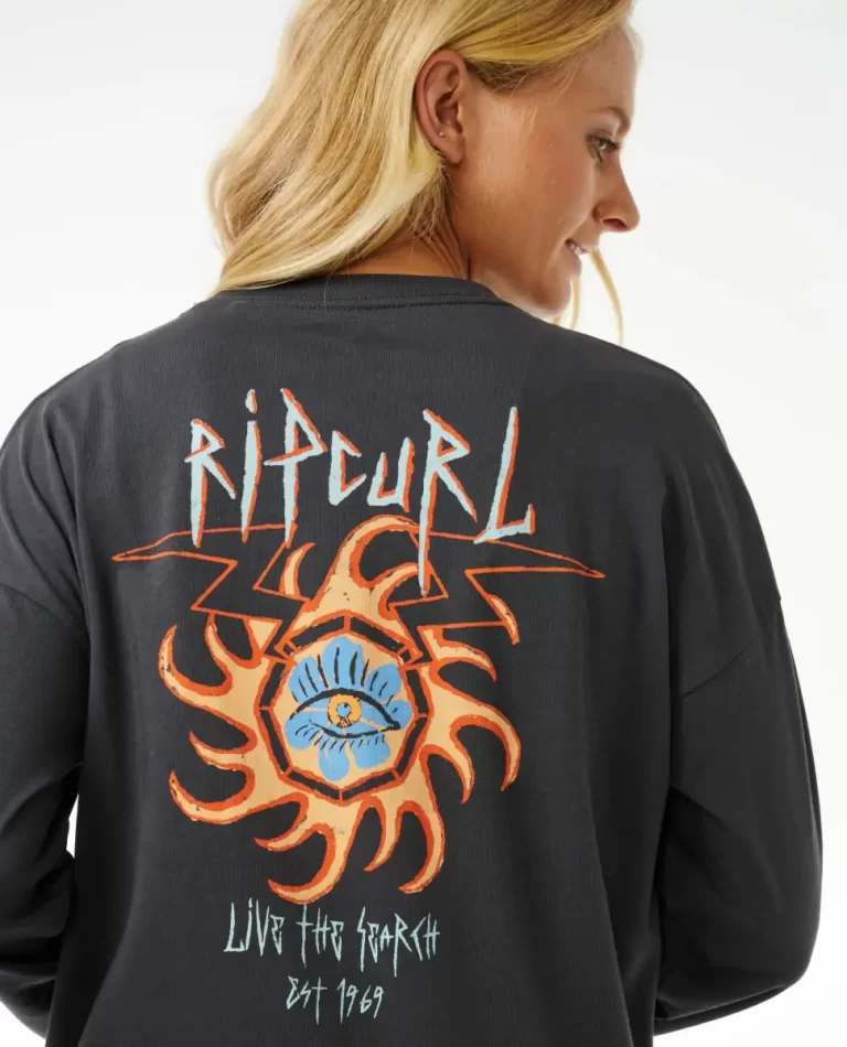 Tees & Tanks Rip Curl Women Hypnotic Eye Heritage Long Sleeve - Image 2