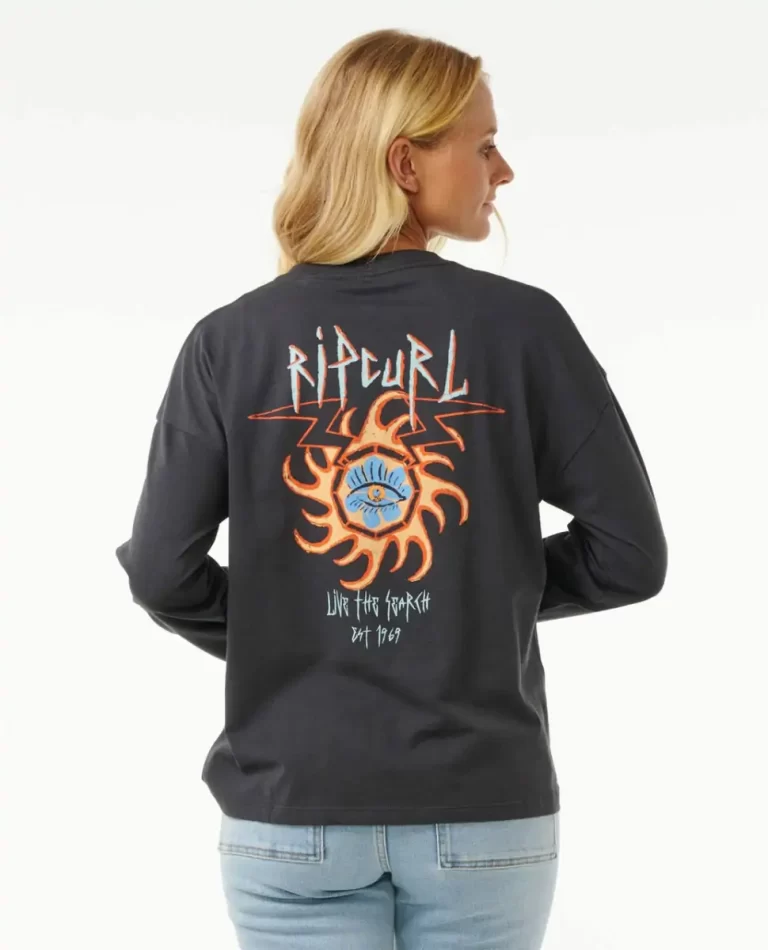 Tees & Tanks Rip Curl Women Hypnotic Eye Heritage Long Sleeve - Image 3