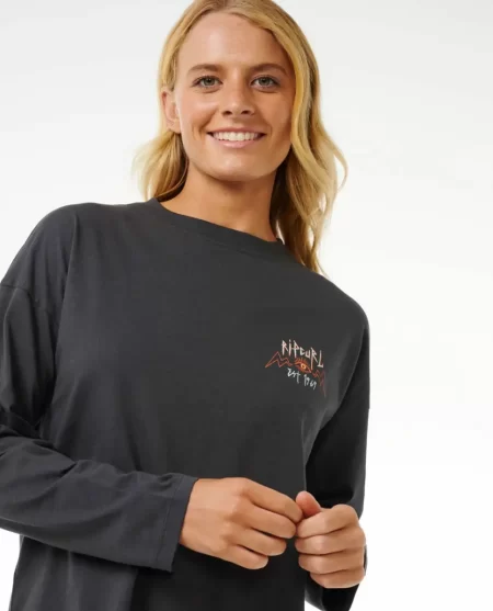 Tees & Tanks Rip Curl Women Hypnotic Eye Heritage Long Sleeve