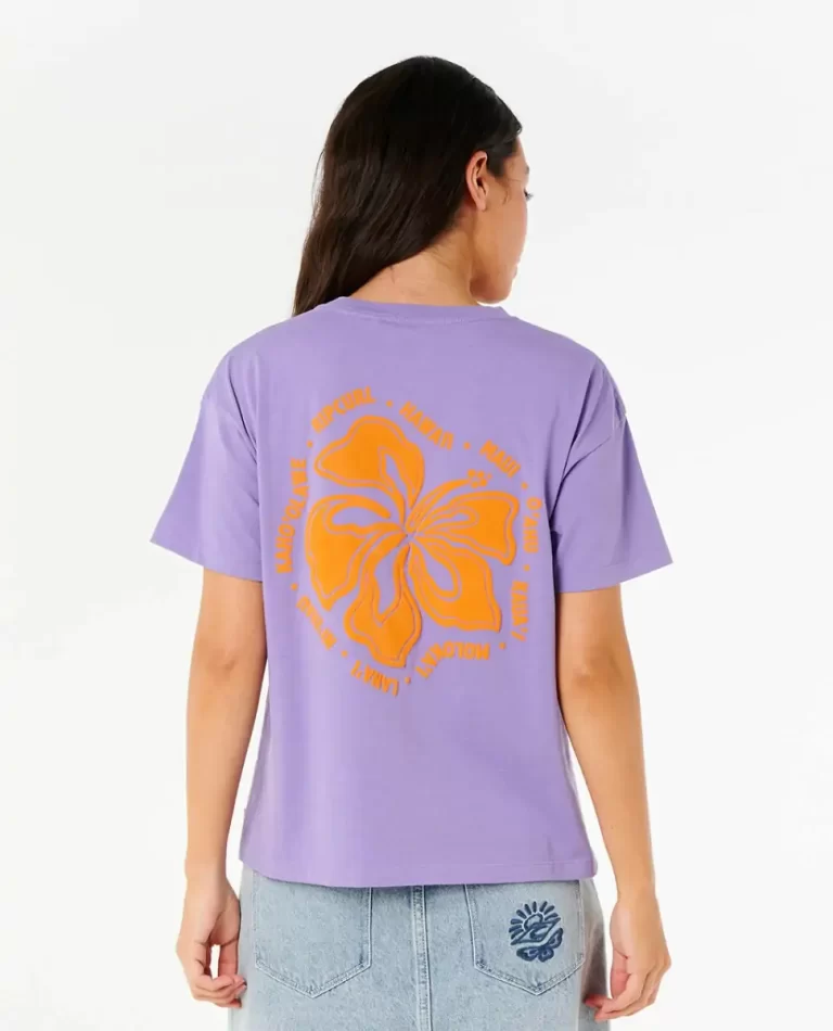 Tees & Tanks Women Rip Curl Hibiscus Relaxed Tee - Image 2