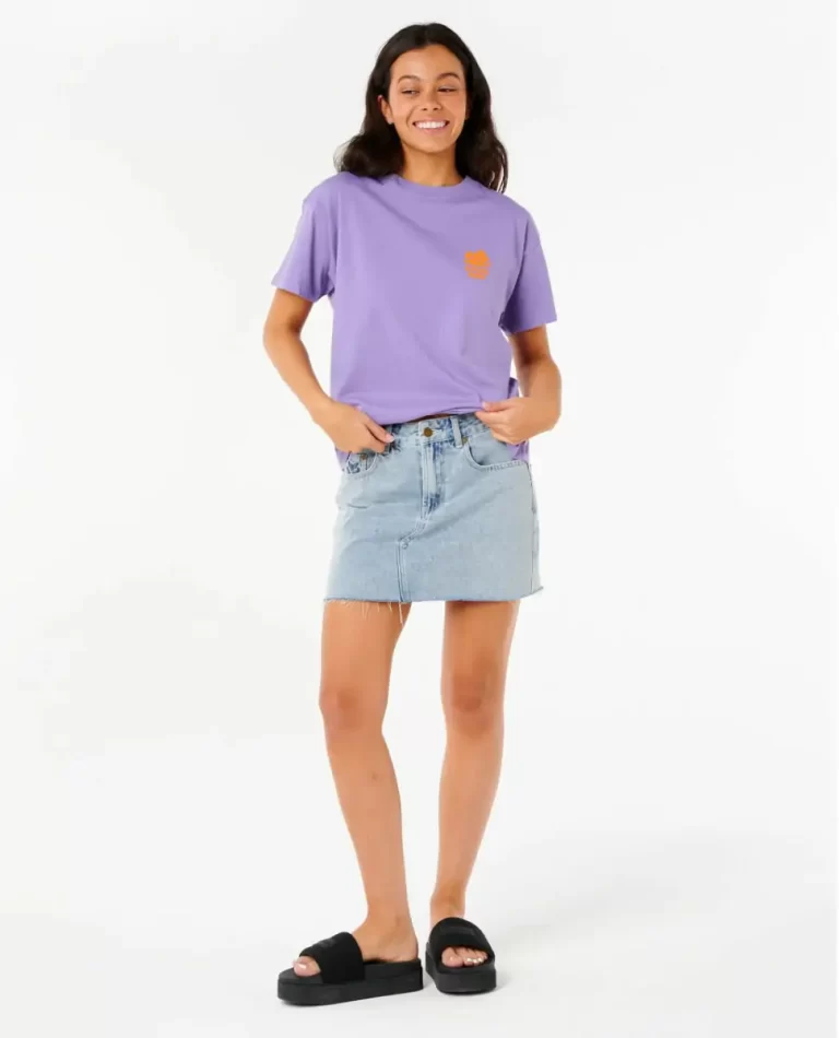 Tees & Tanks Women Rip Curl Hibiscus Relaxed Tee - Image 4