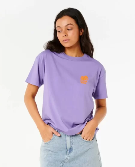 Tees & Tanks Women Rip Curl Hibiscus Relaxed Tee