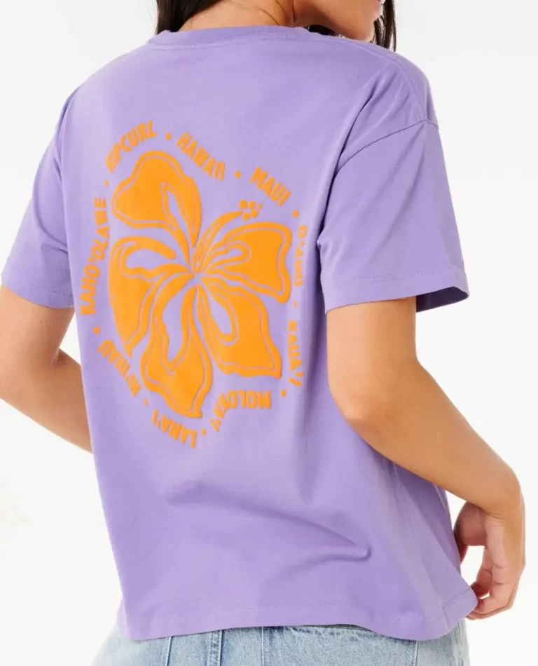 Tees & Tanks Women Rip Curl Hibiscus Relaxed Tee - Image 5