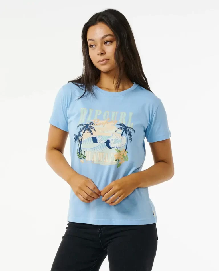 Tees & Tanks Women Rip Curl Paradise Palms Standard Tee - Image 2