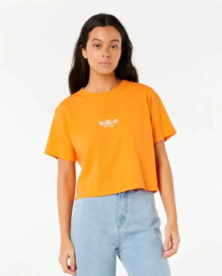 Tees & Tanks Women Tokens Crop Tee Rip Curl