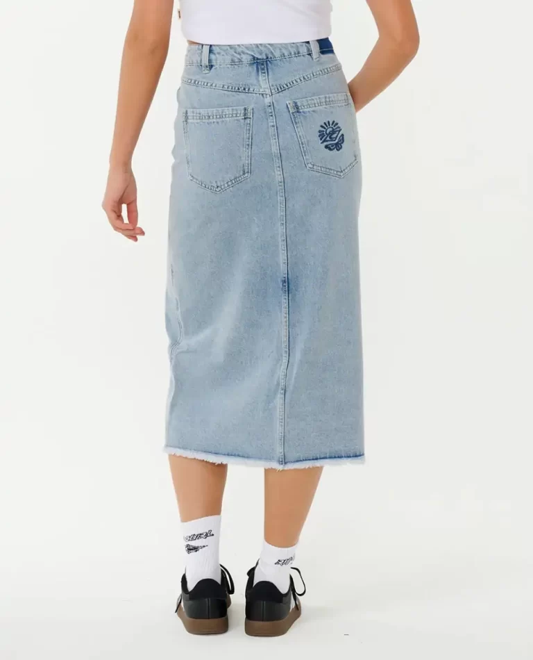 The Search Denim Midi Skirt Skirts Women Rip Curl - Image 3