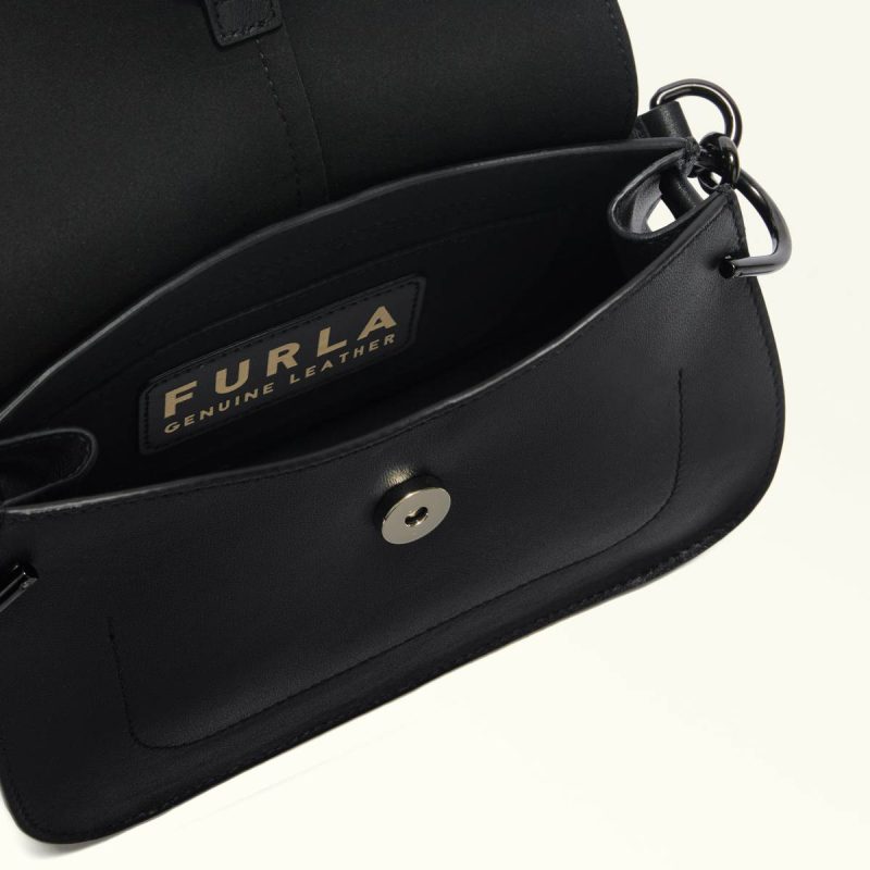 Top Handles Nero Women Furla Flow Top Handle Mini - Image 4