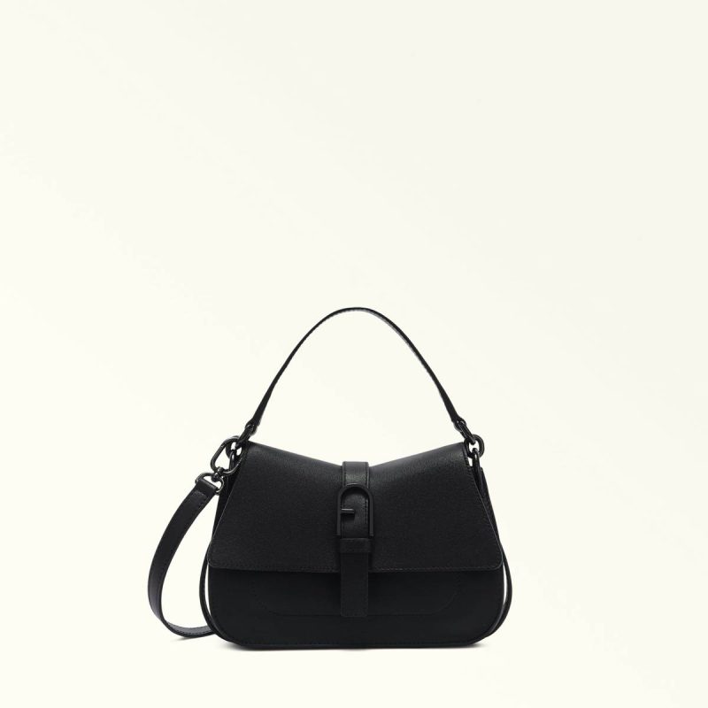 Top Handles Nero Women Furla Flow Top Handle Mini