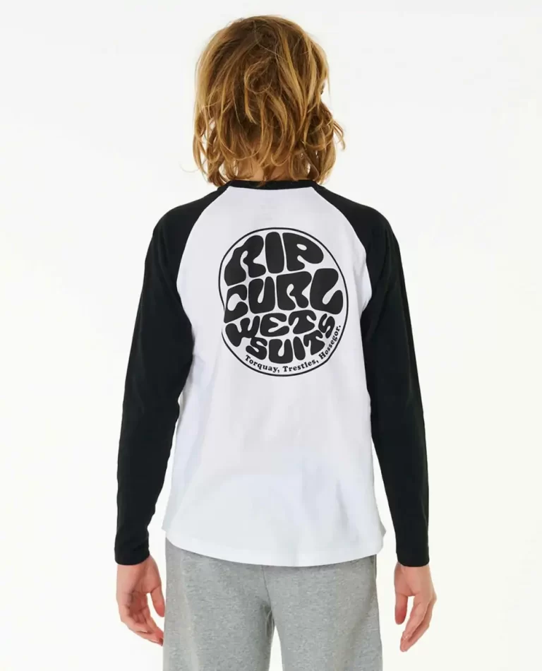 Tops & Tees Wettie Icon Long Sleeve Tee Kids Rip Curl - Image 4