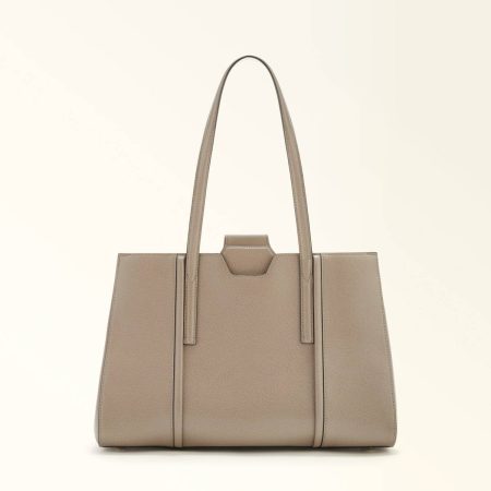 Totes Stucco Gray Women Furla Riva Tote L