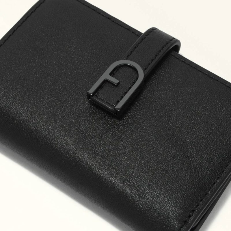 Wallets Furla Flow Compact Wallet M Nero Women - Image 3