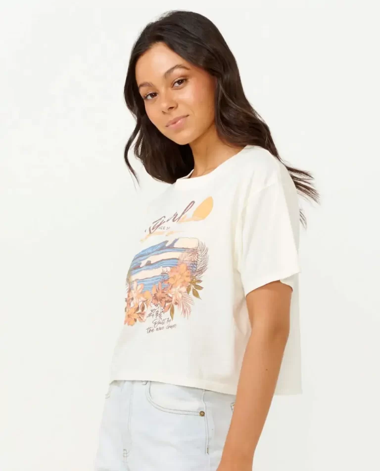 Wave Gliders Crop Tee Rip Curl Tees & Tanks Women - Image 2