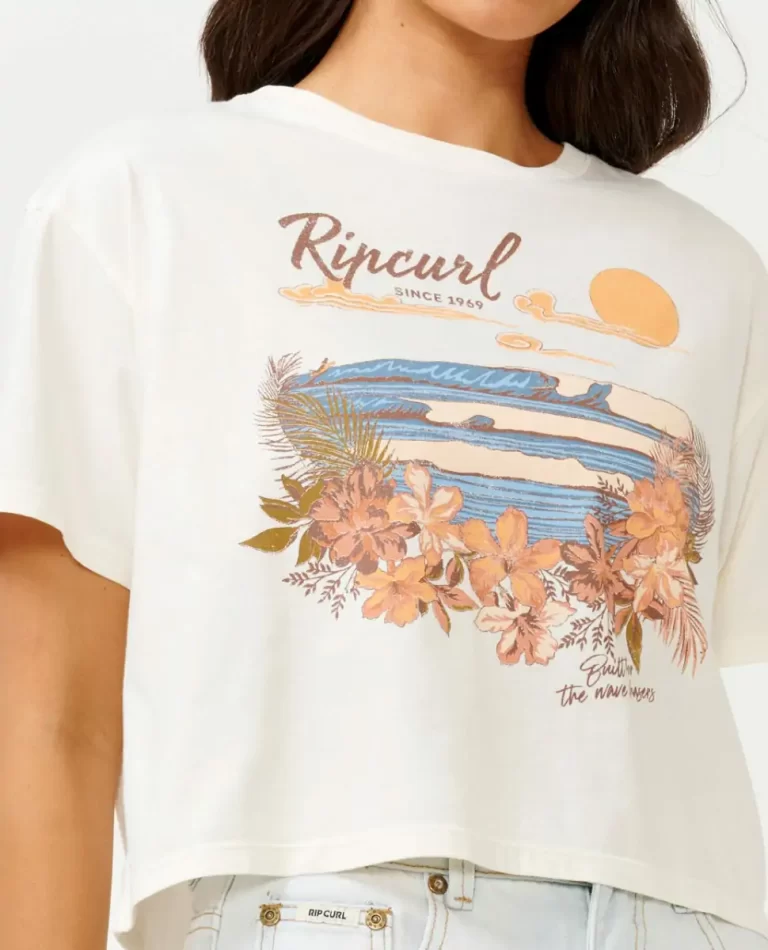 Wave Gliders Crop Tee Rip Curl Tees & Tanks Women - Image 5