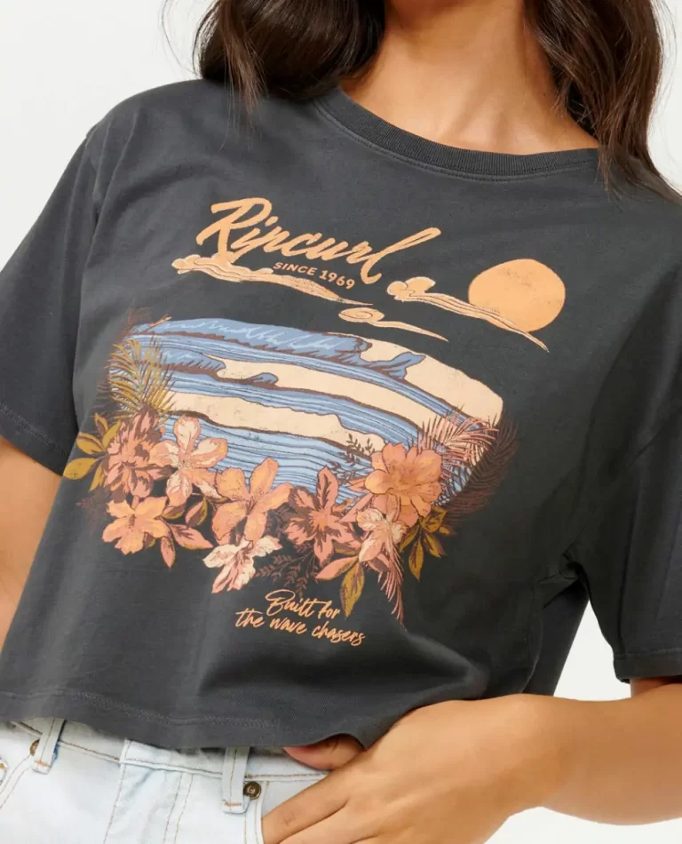 Wave Gliders Crop Tee Rip Curl Women Tees & Tanks - Image 5