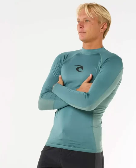 Waves Uv Long Sleeve Rash Guard Rash Guards Rip Curl Mens