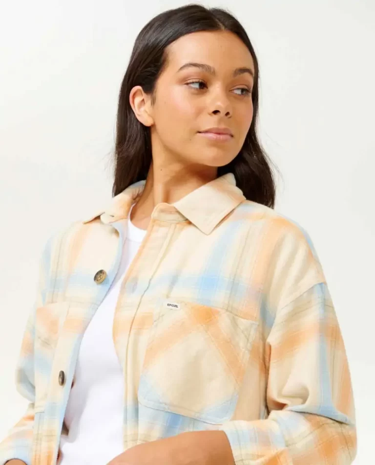 Women Beach Party Flannel Shirt Rip Curl Shirts & Tops - Image 5