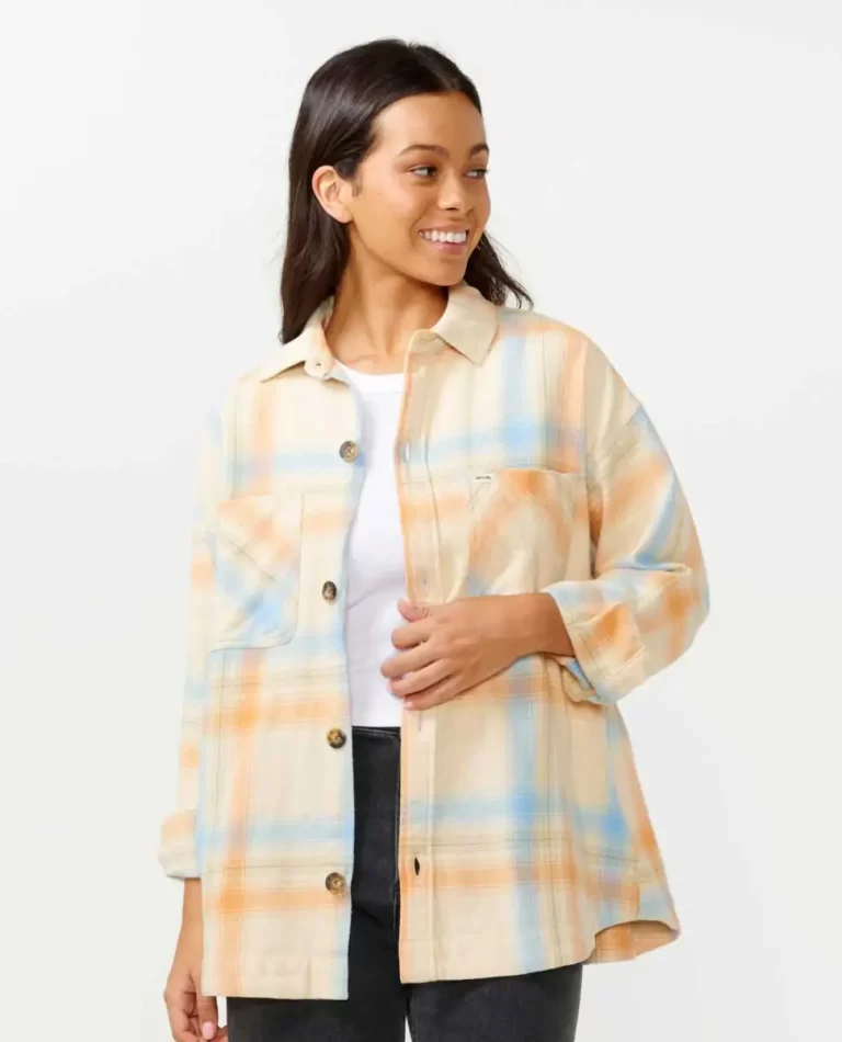 Women Beach Party Flannel Shirt Rip Curl Shirts & Tops